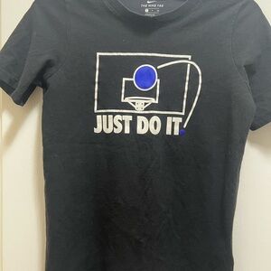 Nike Black Tee with Blue Graphic